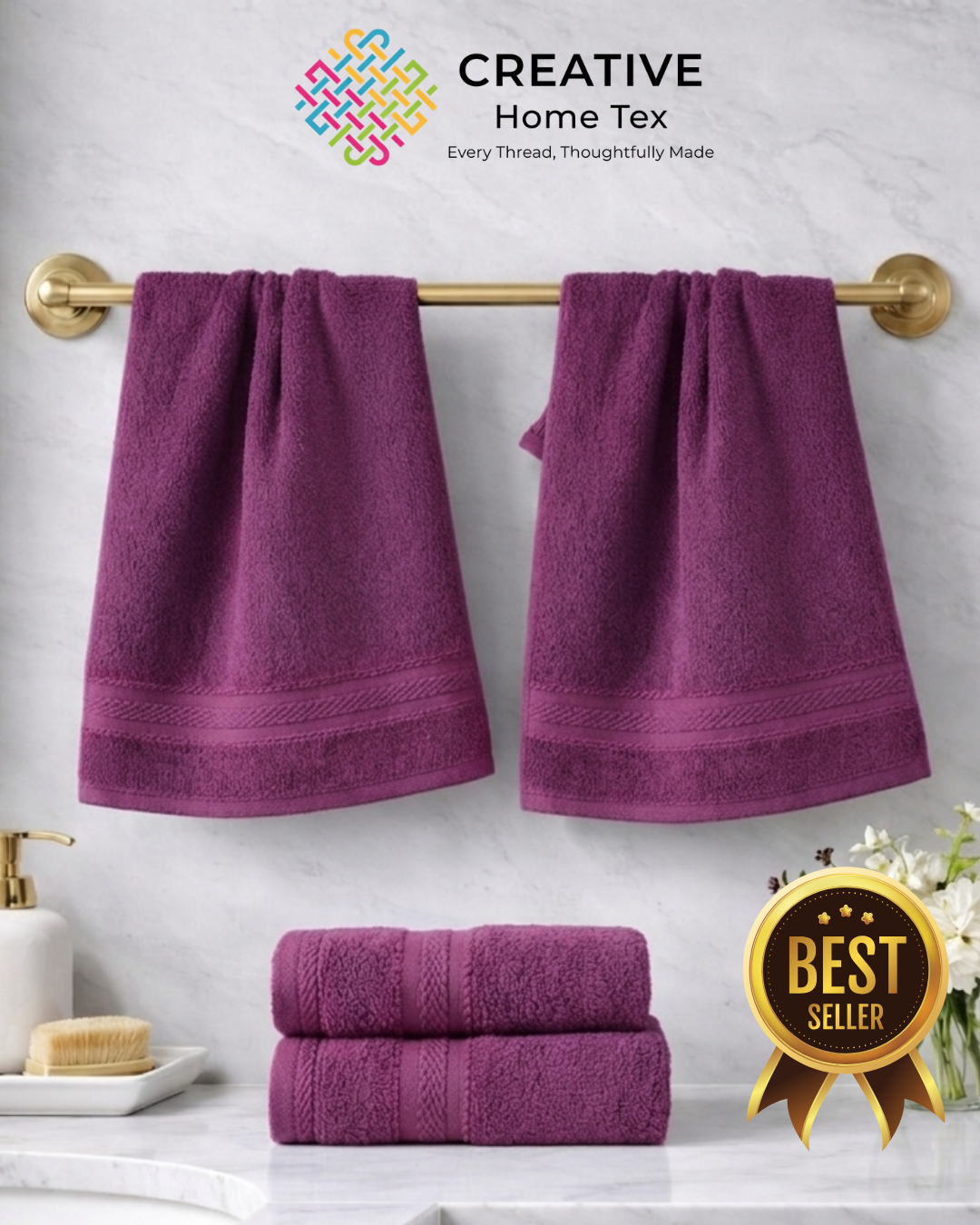 4pc-hand-towel-combopurple