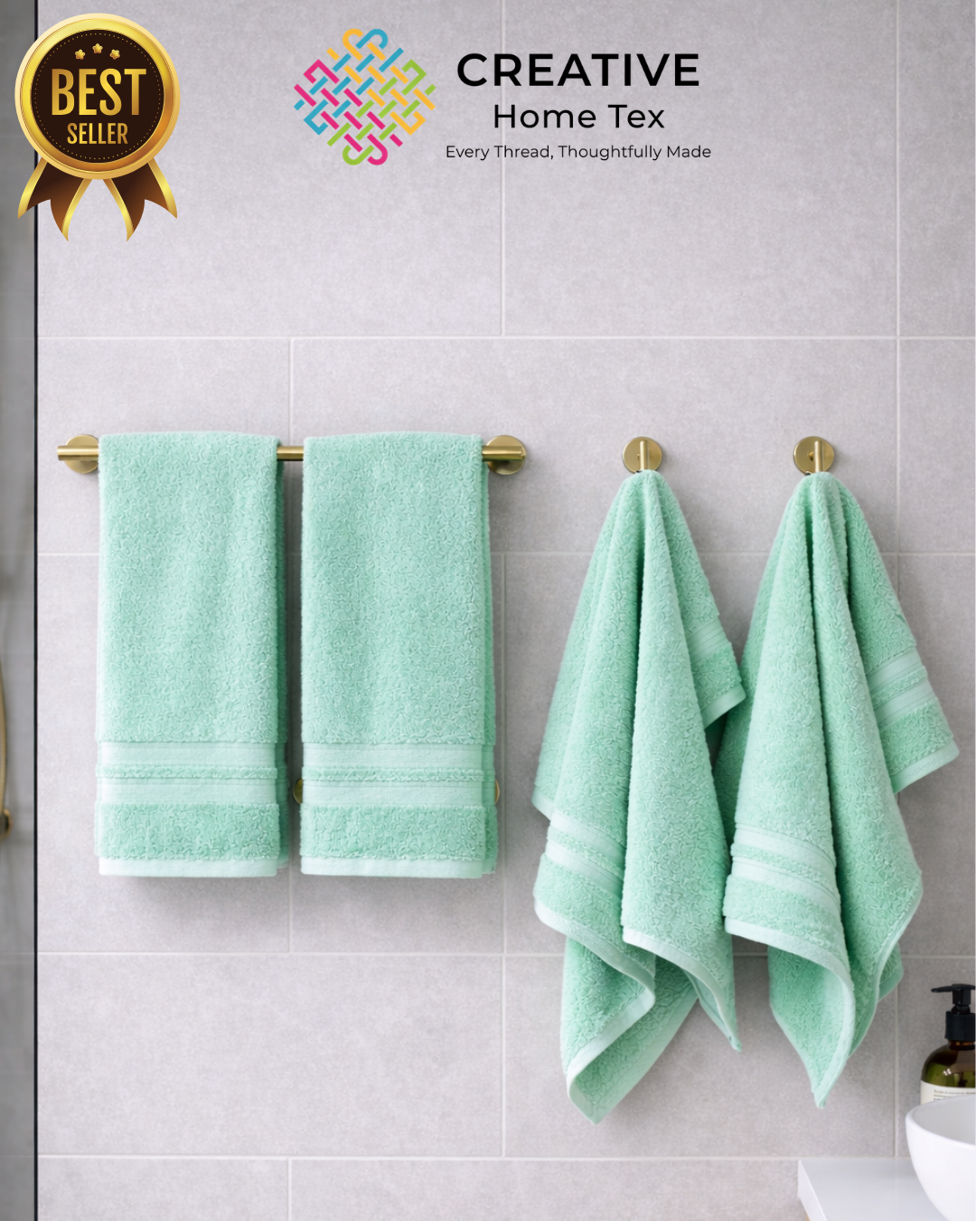 4pc-hand-towel-comboblue-bell-mint-green
