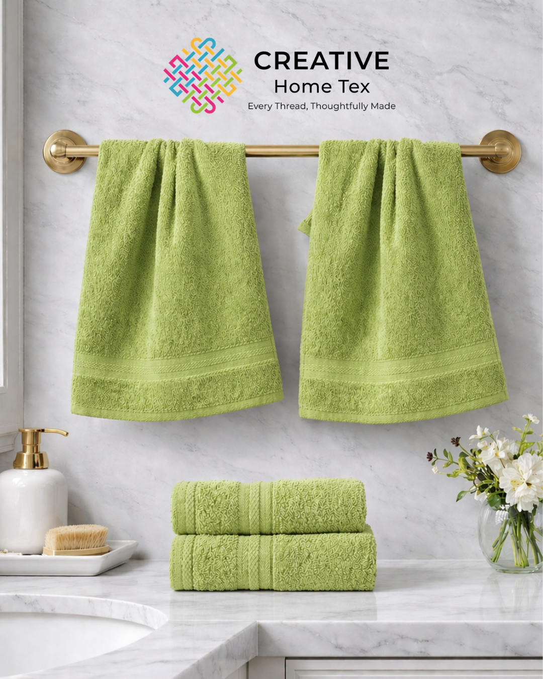 4pc-hand-towel-combogreen