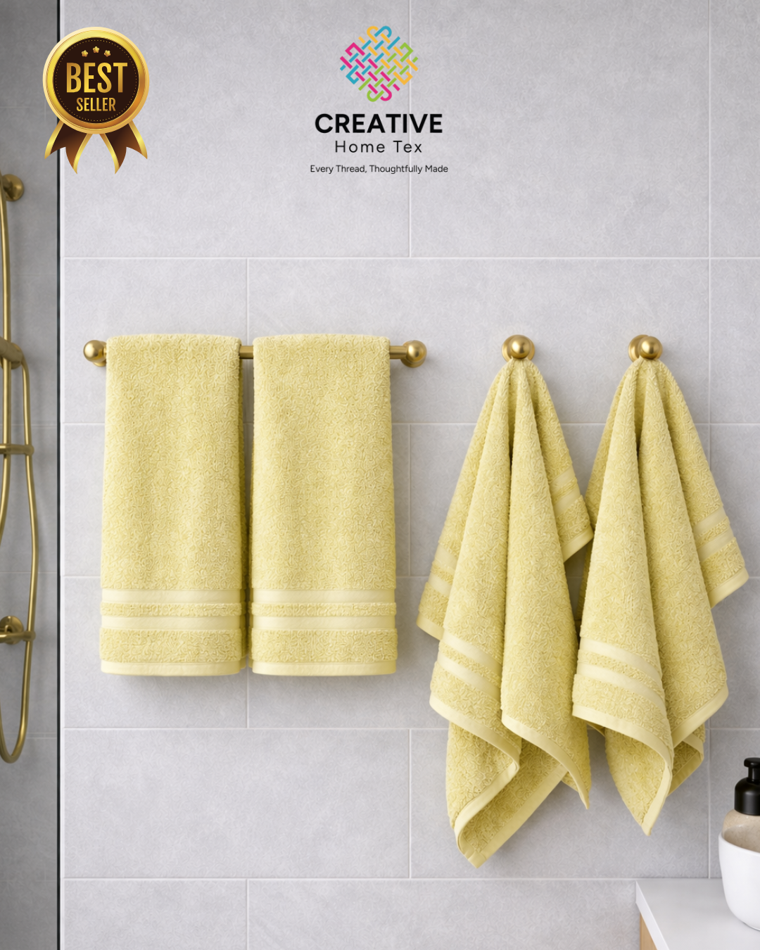 4pc-hand-towel-comboblue-bell-yellow