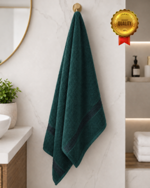 1 piece bath towel Solid imperial(Green)