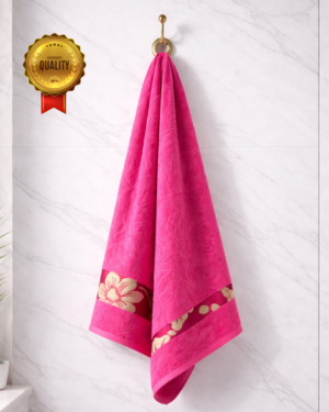1 piece bath towel Golden petals(Light Pink)