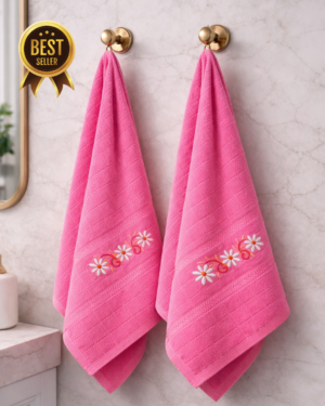 2pc Bath Towel Combo Dove Bath(Light Pink)