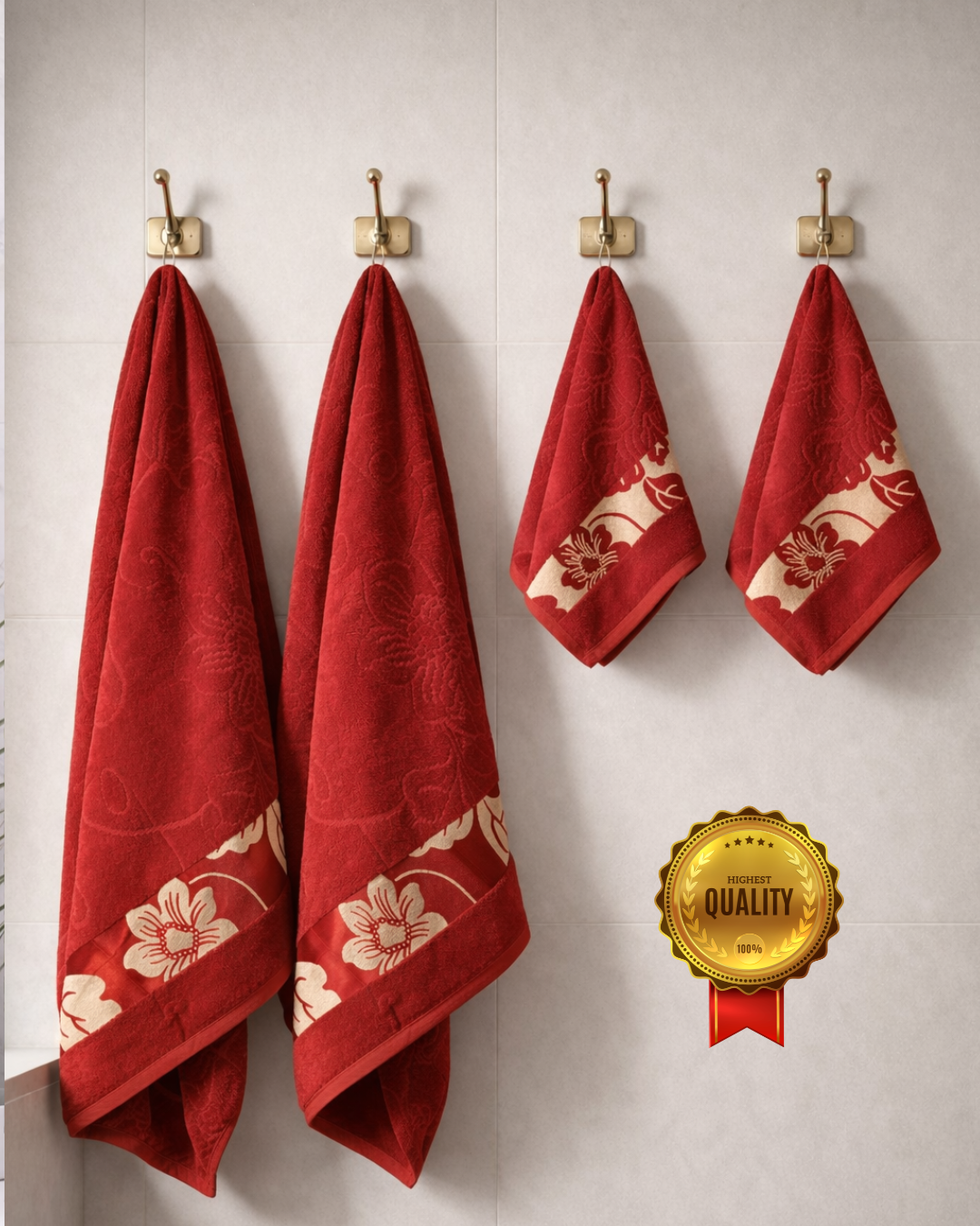 2-piece-bath-2pc-hand-towel-combo-golden-petalsred