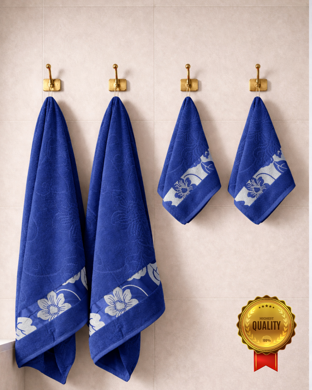 2-piece-bath-2pc-hand-towel-combo-golden-petalsblue