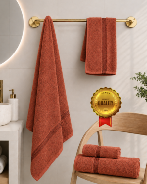 2 piece bath & 2pc hand towel combo