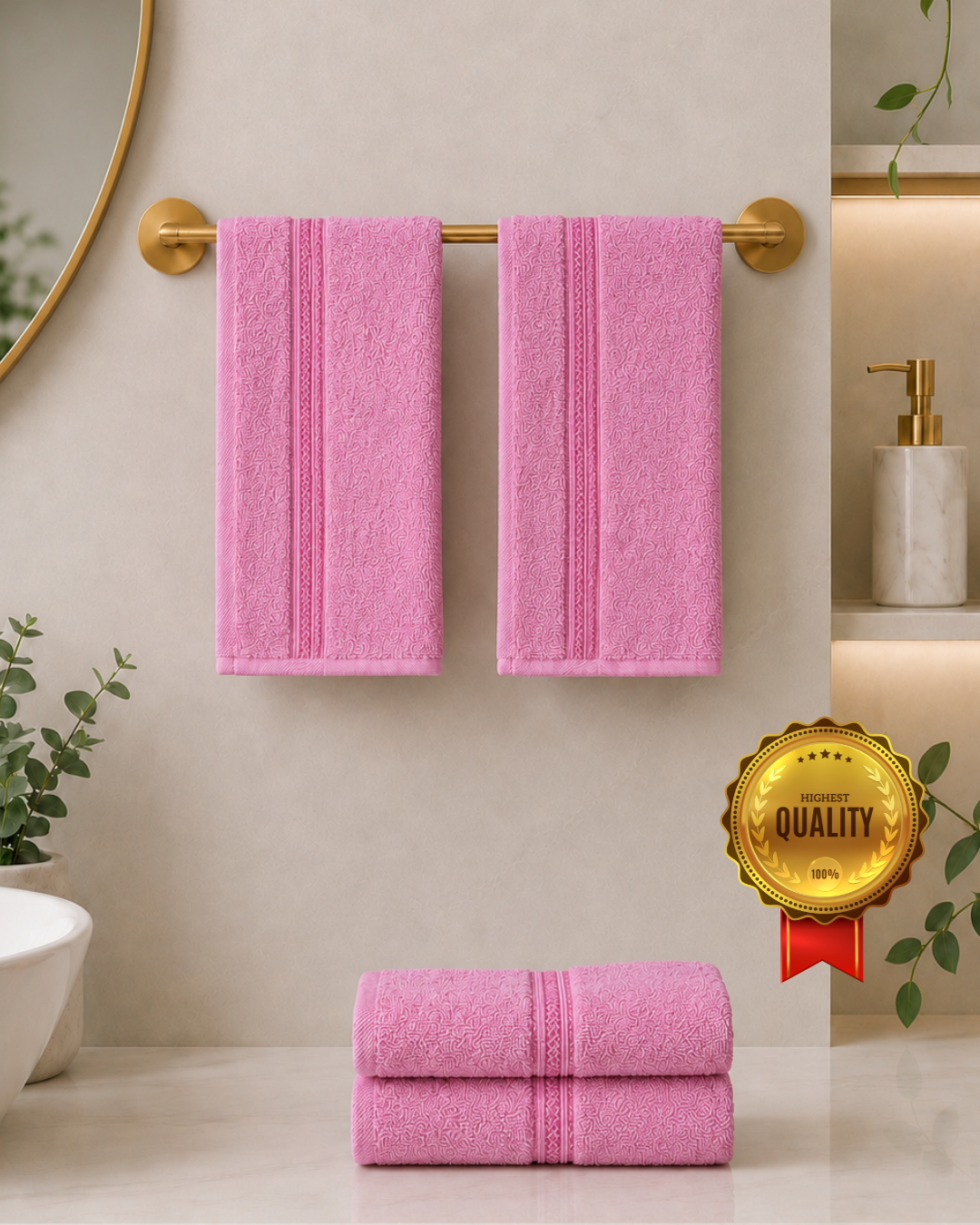 4-piece-hand-towel-combo-solid-imperiallight-pink