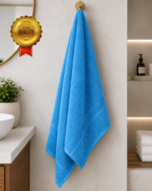 1 piece bath towel Solid imperial(Light Blue)