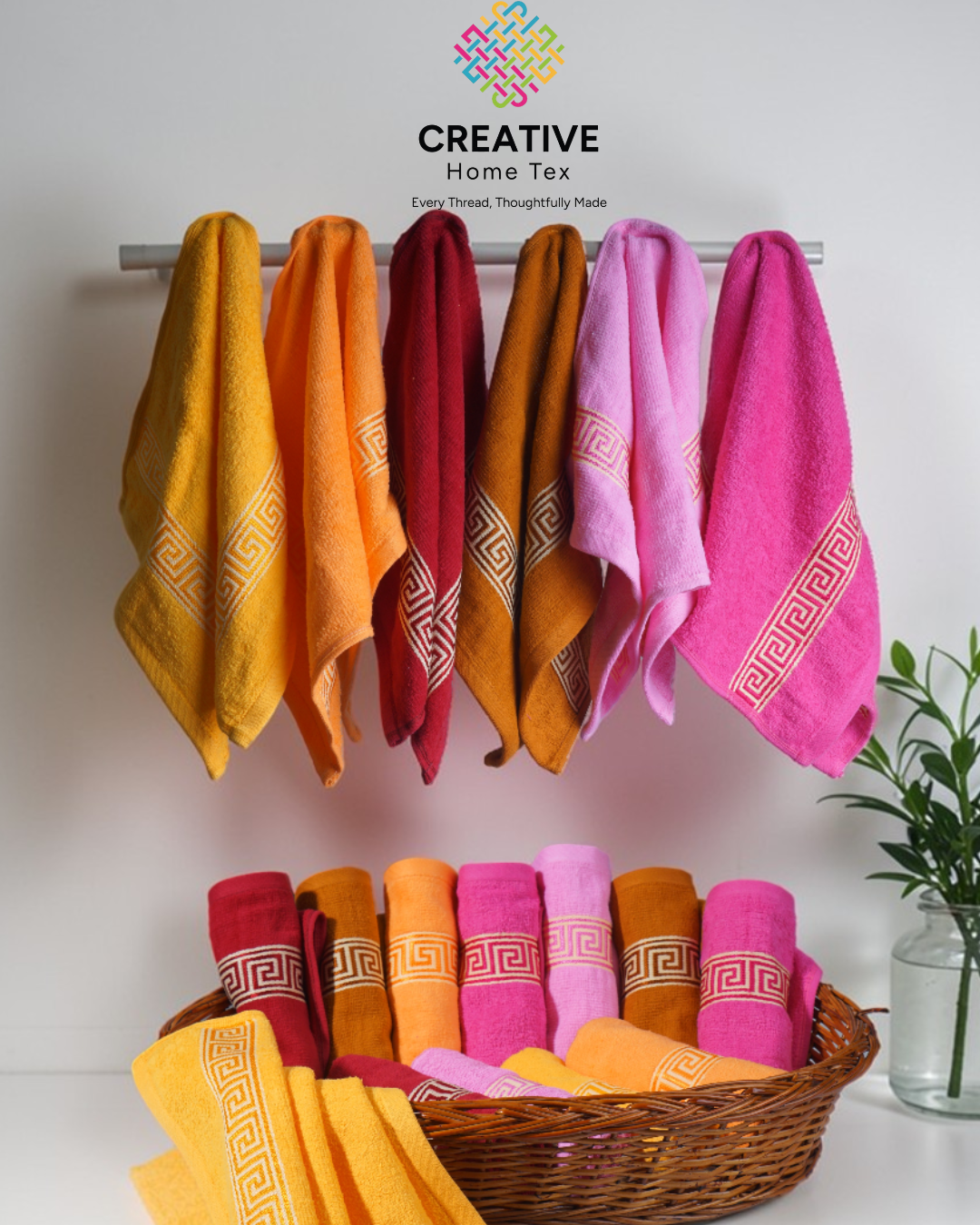 Golden Greak Guest Towel 12pc set